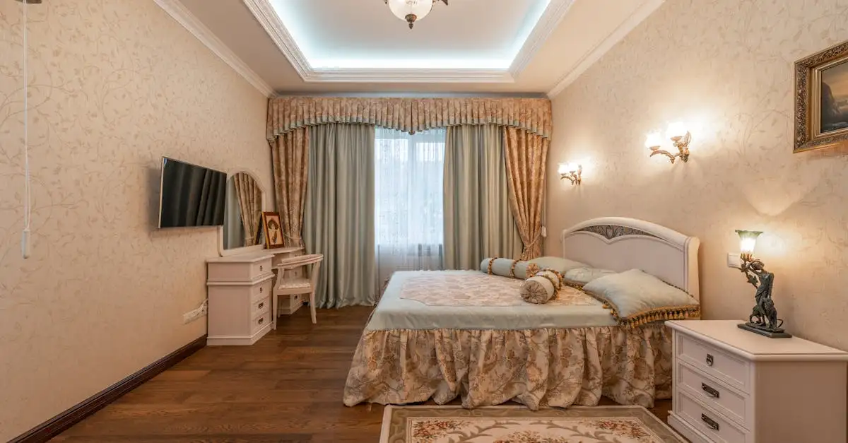 Tapete beige blau