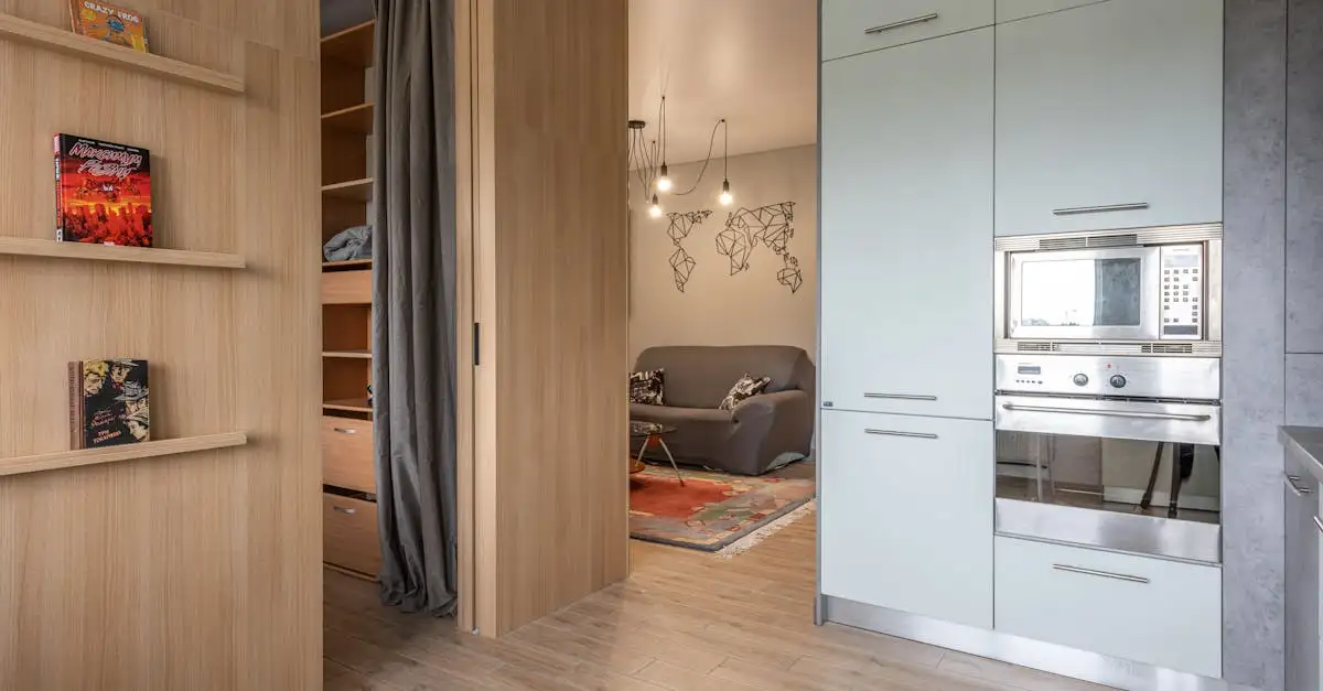 Kleiderschrank-Lösungen als Raumteiler für kleine Wohnungen